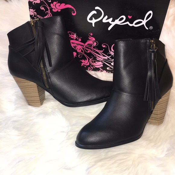 Qupid Shoes - Qupid Black Booties